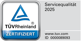 Auto Kopp ist von TÜV Rheinland zertifiziert Bild mit Zertifikat von TÜV-Rheinland